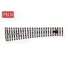 Peco SL-E792BH 0 mittlere Weiche links Code 124