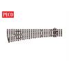 Peco SL-E96 Weiche links 12°, Code 100, leitendes Herzstück - H0 (1:87)