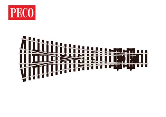 Peco SL-E99 3-Wege-Weiche, mittlerer Radius, Code 100 - H0 (1:87)