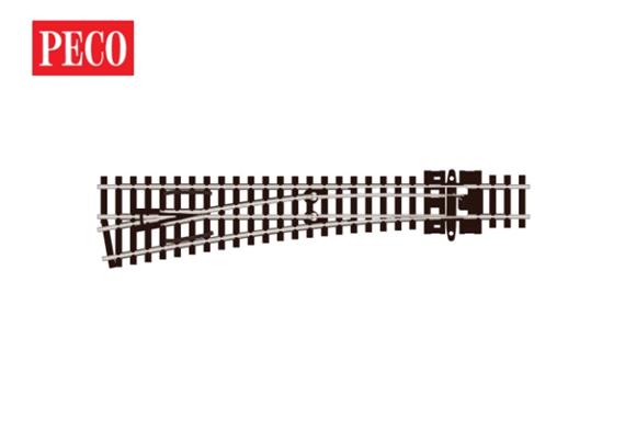 Peco SL-U396F Weiche links, mittlerer Radius, 10°, R 457mm, Code 55, unifrog - N (1:160)