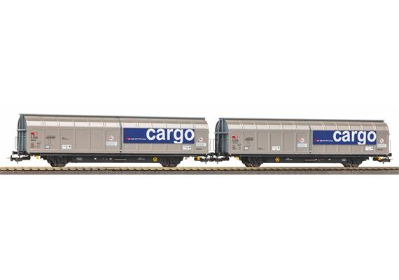 PIKO 28309 CH-SBBC 2 Schiebewandwagen Hbbillnss 391-4 und 976-2 railCare, Ep VI - H0 1:87