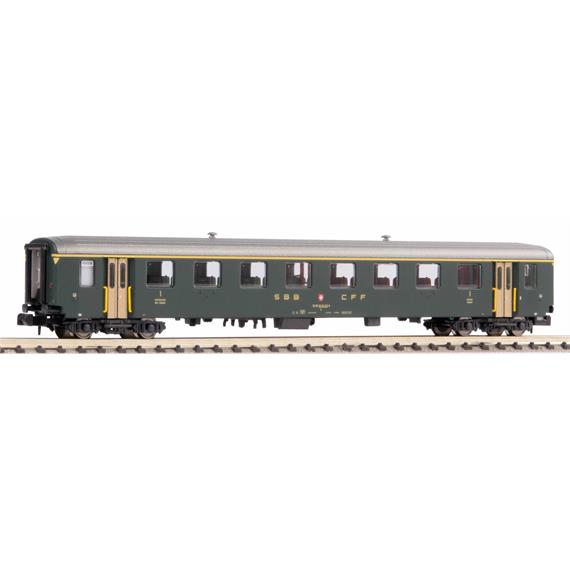 PIKO 94380 SBB Personenwagen EWI 1.Klasse grün, alte Schrift, Ep. IV - N (1:160)