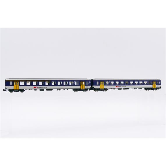 PIKO 94391 SBB NPZ EW I Wagen AB(exB) + B AS-Türen - N (1:160)