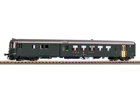 PIKO 96753 SBB Steuerwagen BDt 914-1 EW II grün mit alter Schrift, AC 3L, digi - H0 (1:87)