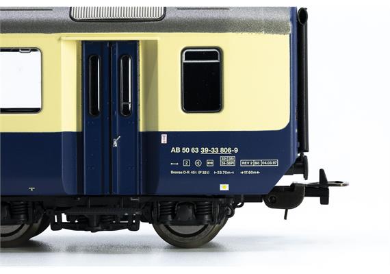 PIKO 96770 BLS EWI AB 33 807-7 mit Freshor Klimaanlage, blaue Falttüren, Ep. V - H0 | Bild 5