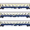 PIKO 96793 BLS Personenwagenset EWI 1 x A, 2 x B, AS-türen, Omegalogo, 3teilig, DC, H0 | Bild 1