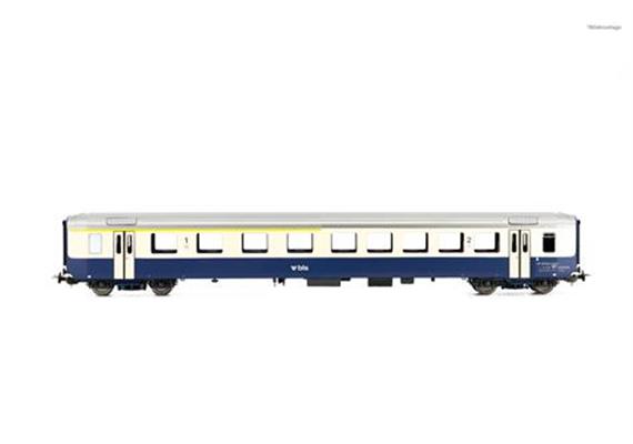 PIKO 96794AC BLS Personenwagenset EWI 1 x AB, 1 x B, AS-türen, Omegalogo, 2teilig, AC | Bild 2