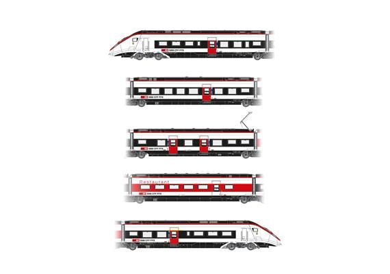 PIKO 97232 SBB Triebzug Giruno "Thurgau" 5- teil. RABe 501 011 EpVI, DC 2L - H0 (1:87) | Bild 3