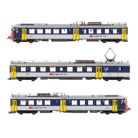 PIKO 97255 SBB Triebzug RABDe 510 3-teilig MIRAGE, NPZ, Ep. V/VI, DCC mit Sound - H0