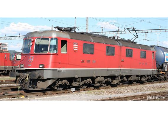 PIKO 97494 SBB E-Lok Re 6/6 Prototyp 11602 "Morges" rot, DC 2L, analog - H0 (1:87)