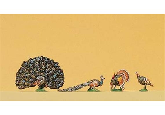 Preiser 10166 Truthahn, Pfau - H0 (1:87)