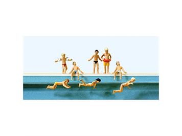 Preiser 10307 Kinder im Schwimmbad - H0 (1:87)