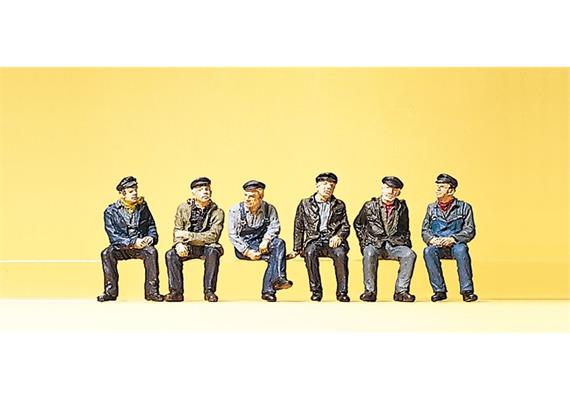 Preiser 10351 Sitzende Industrie- und Hafenarbeiter