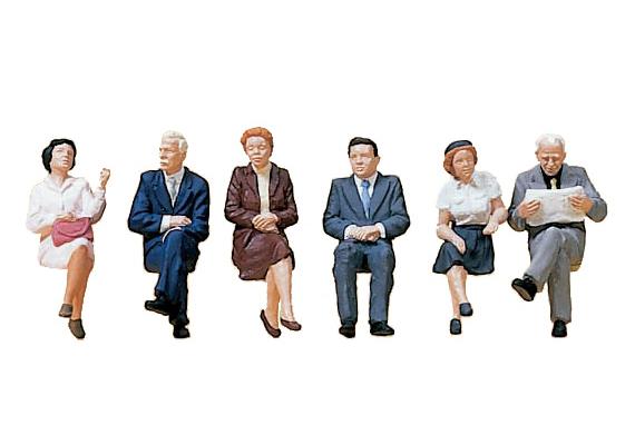 Preiser 10434 Sitzende Reisende - H0 (1:87)