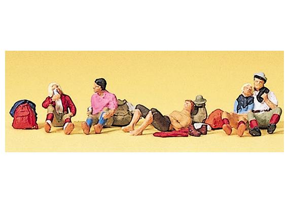 Preiser 10442 Rastende Wanderer - H0 (1:87)