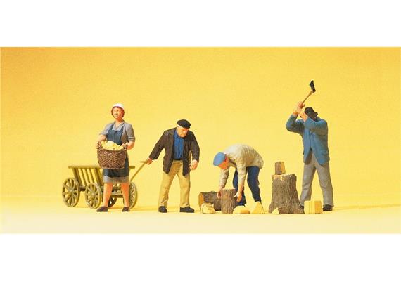 Preiser 10539 Auf dem Bauernhof - H0 1:87