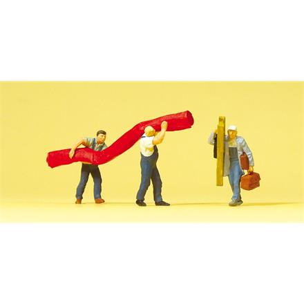 Preiser 10568 Handwerker, Teppich - H0 (1:87)