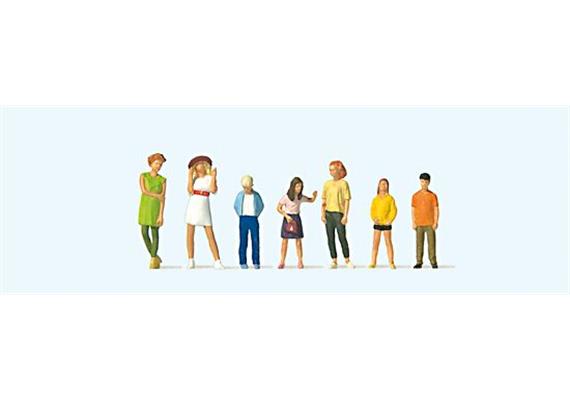 Preiser 10698 Stehende Jugendliche HO