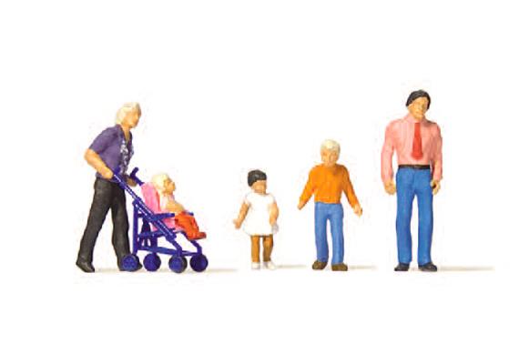 Preiser 10721 Familienausflug - H0 (1:87)