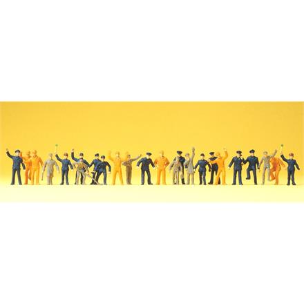 Preiser 14406 Bahnpersonal, Rangierer 24 Figuren HO