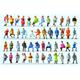 Preiser 14418 sitzende Personen, 48 Figuren