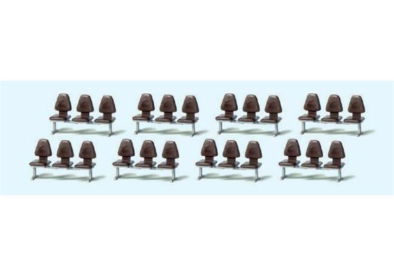 Preiser 17215 Acht Traversenbänke (Bausatz) HO