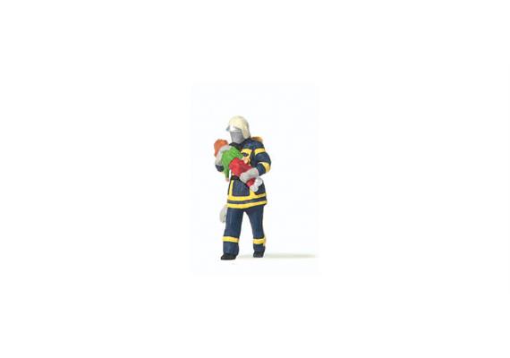 Preiser 28251 Feuerwehrmann rettet Kind - H0 (1:87)