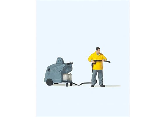 Preiser 28253 Mann mit Hochdruckreiniger - H0 (1:87)