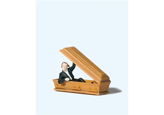 Preiser 29113 Vampir, Sargdeckel hebend - H0 (1:87)
