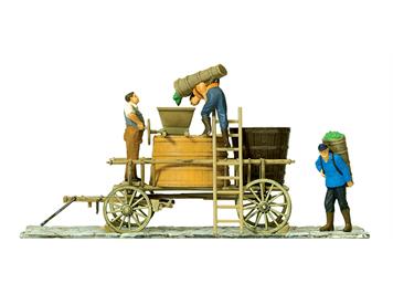Preiser 30398 Winzerwagen stehend (Fertigmodell) - H0 (1:87)