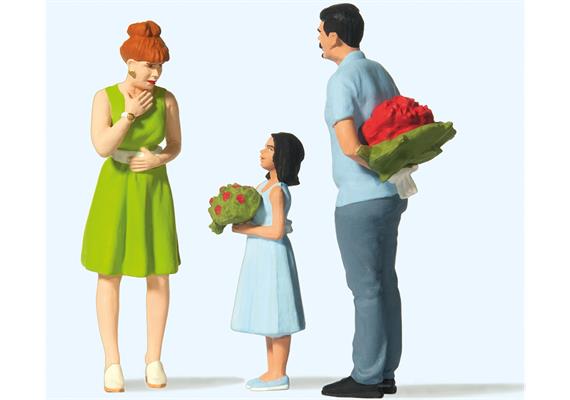 Preiser 44934 Überraschung mit Blumen, Spur G IIm (1:22,5)