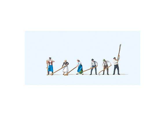 Preiser 79055 Heuernte mit verschiedenen Werkzeugen - N (1:160)