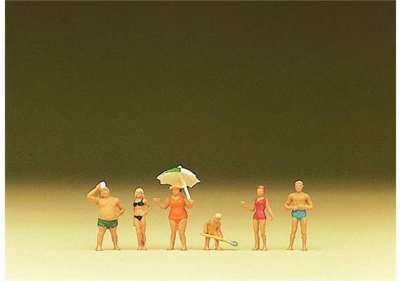 Preiser 79070 Familie Krause am Strand - N (1:160)