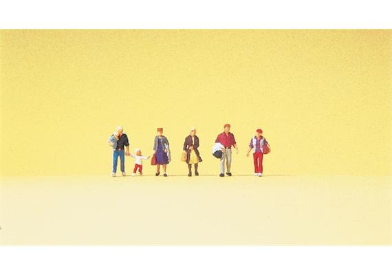 Preiser gehende Reisende