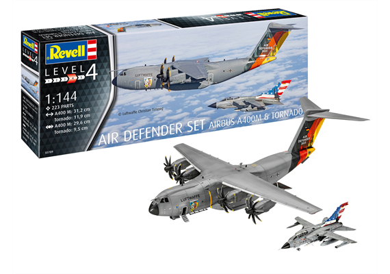Revell 03789 Air Defender Set (Airbus A400M - Tornado) - Massstab 1:144 | Bild 1