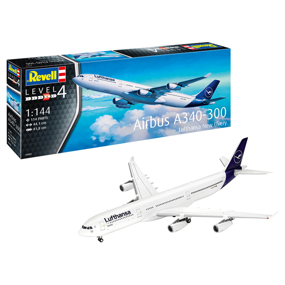 Revell 03803 A340-300 Lufthansa New Livery - Massstab 1:144