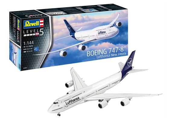 Revell 03891 Boeing 747-8 Lufthansa "New Livery" - Massstab 1:144 | Bild 1