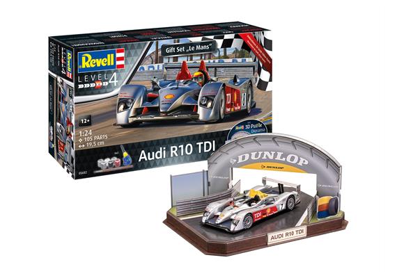 Revell 05682 Geschenkset Audi R10 TDI LeMans + 3D, Maßstab: 1:24 | Bild 1
