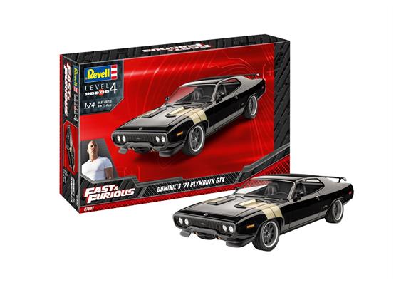 Revell 07692 Fast & Furious - Dominic's 1971 Plymouth GTX, Maßstab: 1:24 | Bild 1