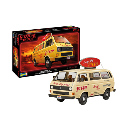 Revell 07725 „Stranger Things“ Argyle’s VWT3 Surfer Boy Pizza V - Massstab 1:25