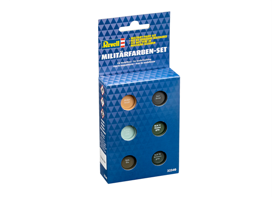 Revell 32340 Militärfarben-Set, 6 x 14 ml Email Farben