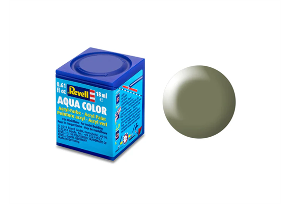 Revell 36362 schilfgrün, seidenmatt - Silk "Greyish Green" (RAL 6013) Aqua Color - 18ml | Bild 1
