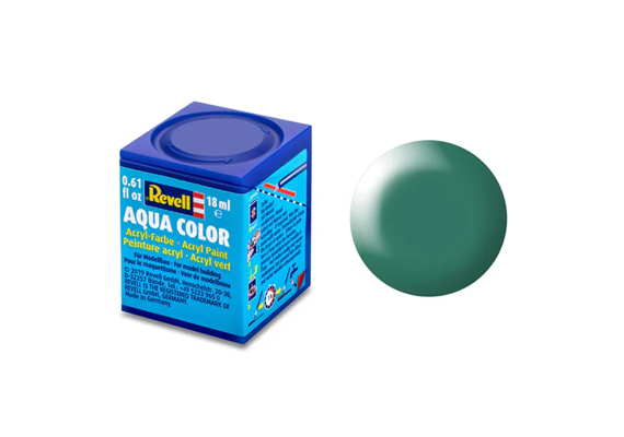 Revell 36365 patinalgrün, seidenmatt - Silk "Patina Green" (RAL 6000) Aqua Color - 18ml | Bild 1