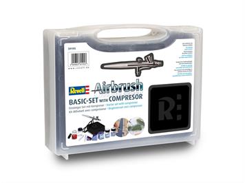 Revell 39195 Airbrush Basic Set mit Kompressor Version 2023
