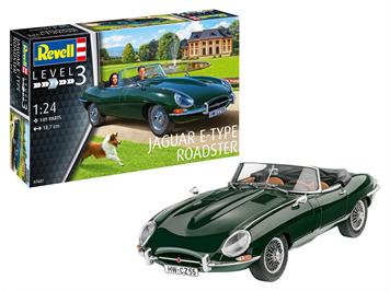 Revell 67687 Model Set Jaguar E-Type Roadster, Bausatz - Maßstab: 1:24