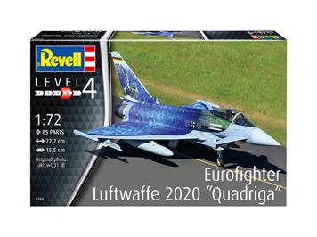 Revell 03843 Eurofighter Luftwaffe 2020 Quadriga, Maßstab 1:72