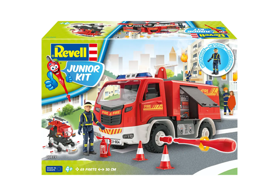 Revell Junior Kit 00819 Feuerwehrauto mit Figur - Massstab 1:20 | Bild 1