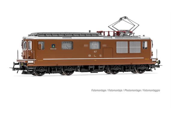 Rivarossi 2958S BLS E-Lok Re 4/4 167 Ausserberg, kurze Version, DC 2L, digital/Sound - H0 | Bild 1