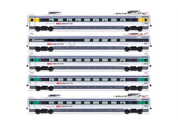 Rivarossi HR3026 SBB ETR 470, 5-teil. Ergänzungsset, Ep. V - H0 (1:87)