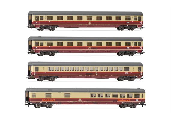 Rivarossi HR4346 DB 4er-Set 1 TEE Rheingold 1983 WRmh Apmz 2x Avmz) Ep.IV - H0 (1:87)